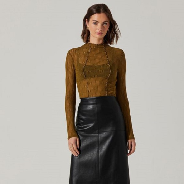 Explore when to wear a leather skirt