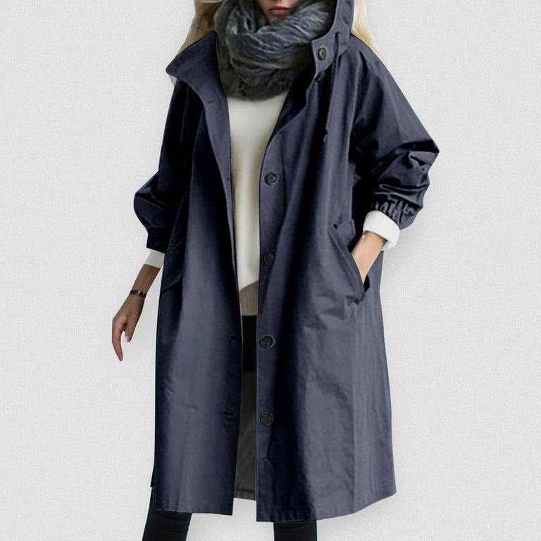 chic hooded waterproof jacket