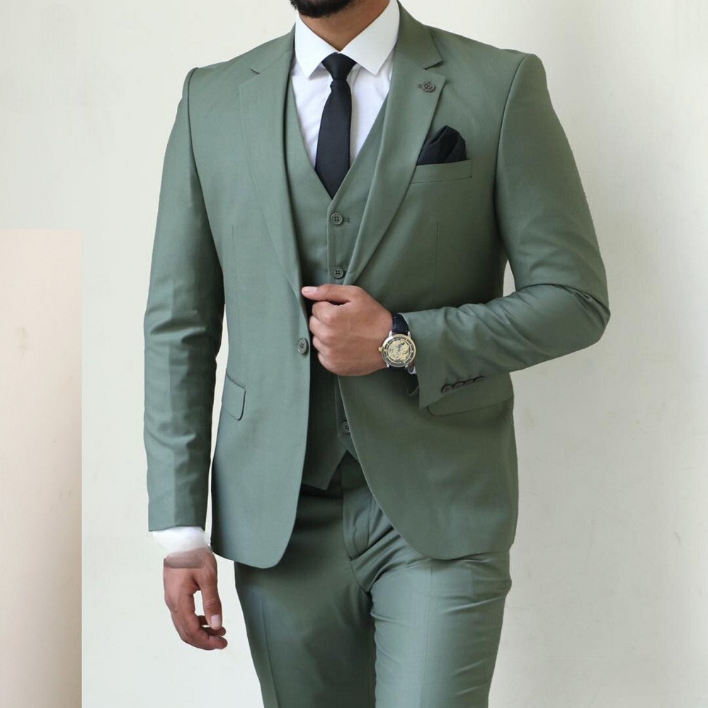 green suit