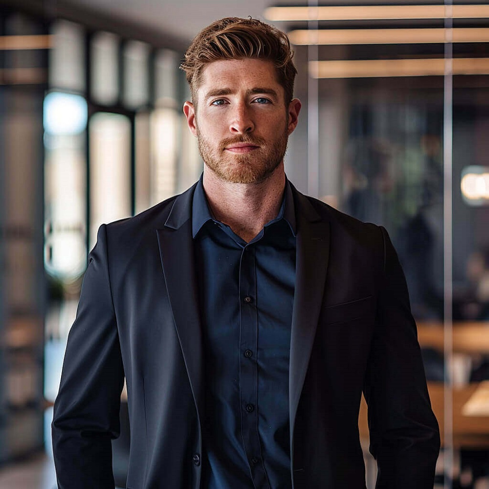 black suit