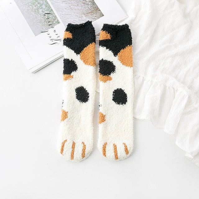 cat paw socks