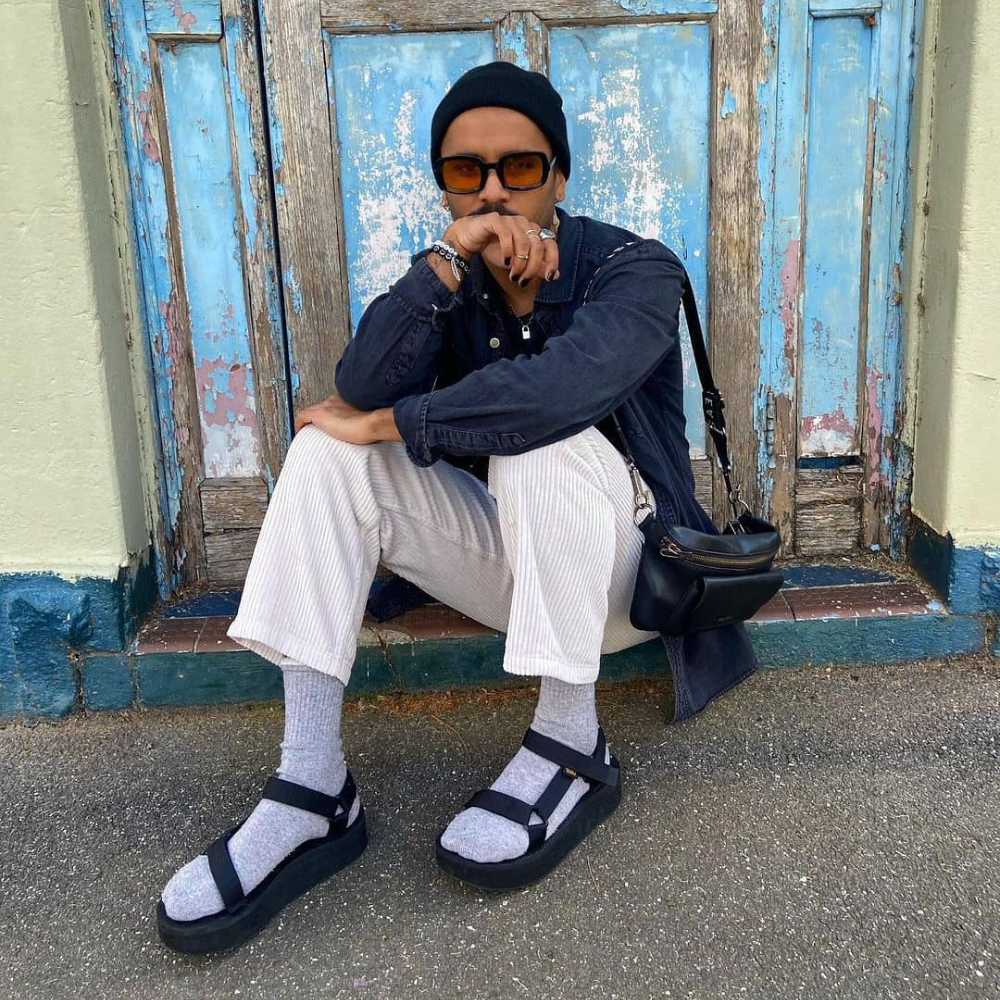 socks and sandals
