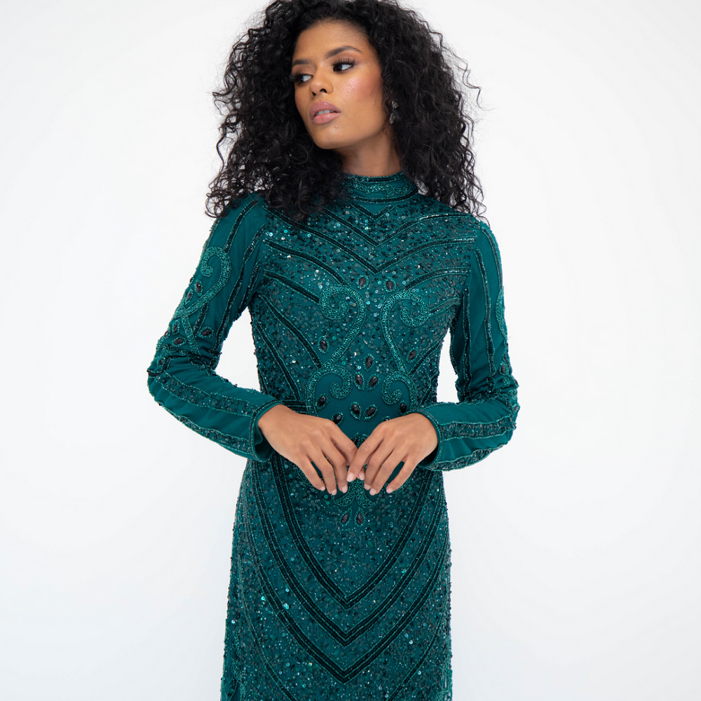floor length gown