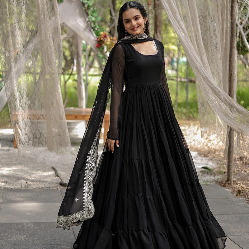 Black-Prom-Ball-Gown-