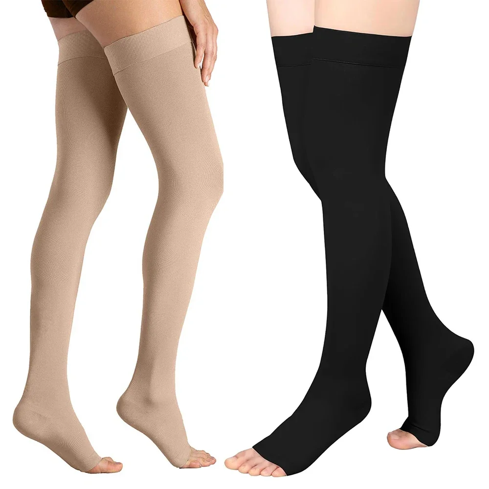 thigh high compression socks