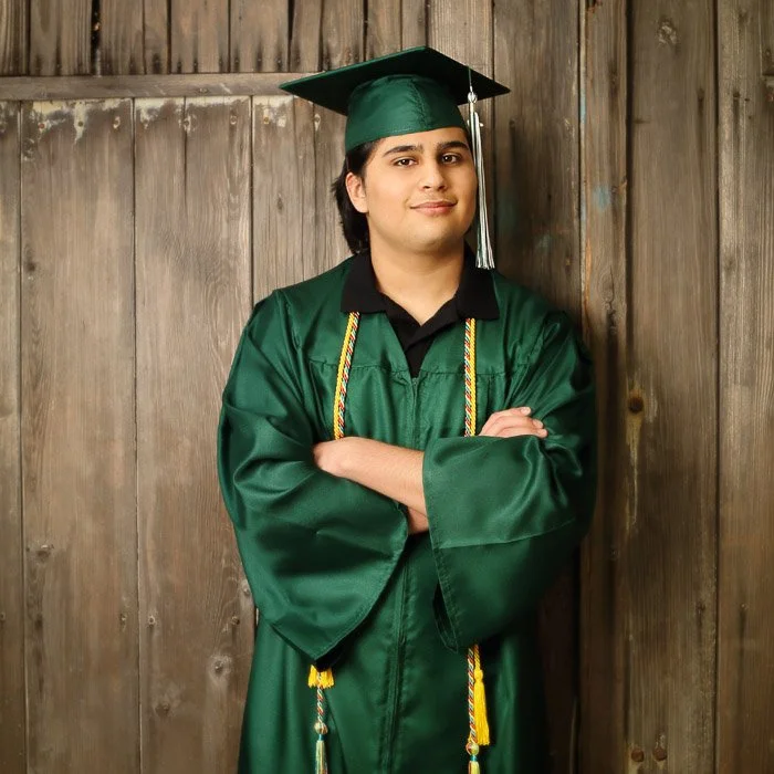 graduation cap and gown